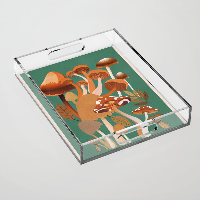 Mushrooms 4 Acrylic Tray Gallery Image 1