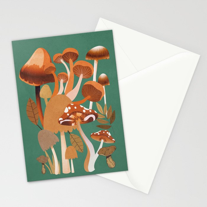 Mushrooms 4 Stationery Card Gallery Image 2
