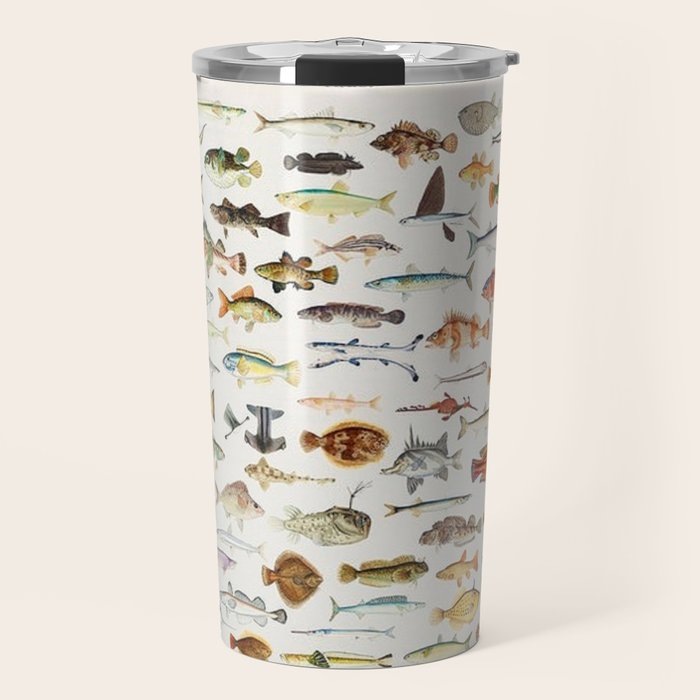 Illustrated Colorful Southern Pacific Exotic Game Fish Identification Chart Travel Mug Gallery Image 1