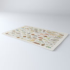Illustrated Colorful Southern Pacific Exotic Game Fish Identification Chart Rug Gallery Image 3