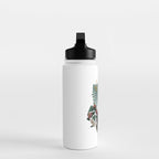 Rainy Day Cats (on white) Water Bottle Gallery Image 3