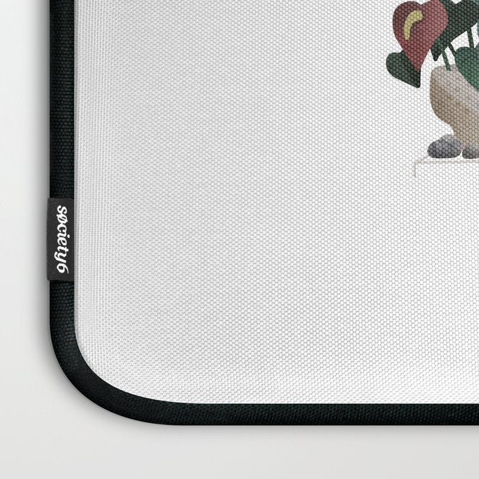 Rainy Day Cats (on white) Laptop Sleeve Gallery Image 3