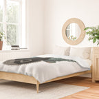 Rainy Day Cats (on white) Duvet Cover Gallery Image 2