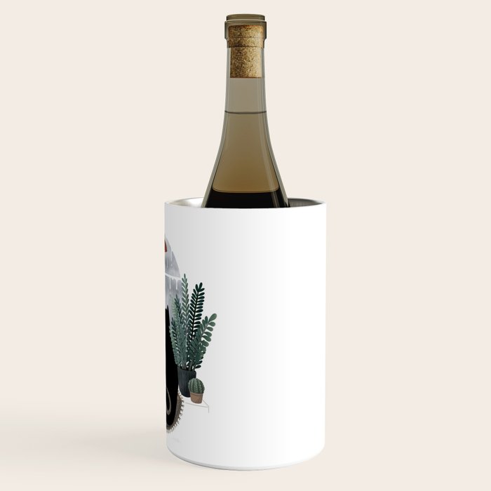 Rainy Day Cats (on white) Wine Chiller Gallery Image 3