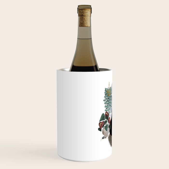 Rainy Day Cats (on white) Wine Chiller Gallery Image 2