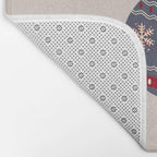 Christmas Bauble Blue And Red Bath Mat Gallery Image 2
