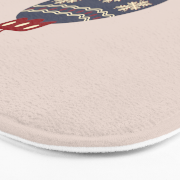 Christmas Bauble Blue And Red Bath Mat Gallery Image 3