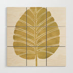 Elephant Ear Alocasia - Gold Palette Wood Wall Art Gallery Image 1