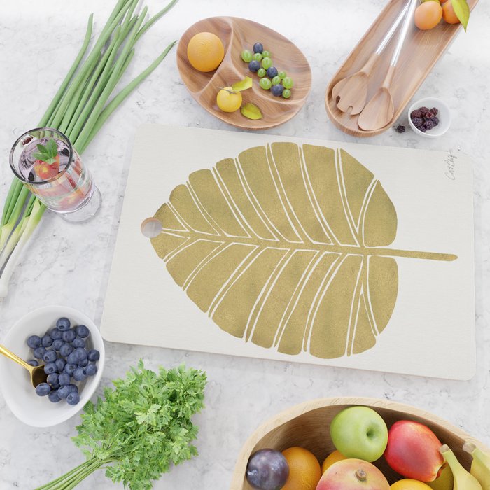 Elephant Ear Alocasia - Gold Palette Cutting Board Gallery Image 2