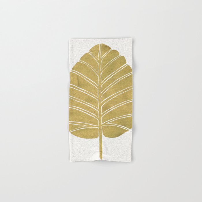 Elephant Ear Alocasia - Gold Palette Bath Towel Gallery Image 1