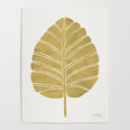 Elephant Ear Alocasia - Gold Palette Poster Gallery Image 4