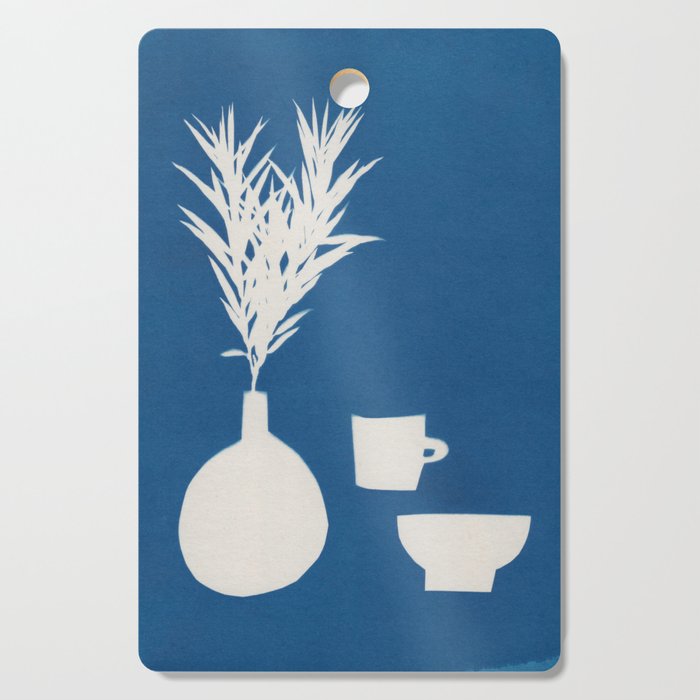 Cyanotype Still Life Studies #1 Cutting Board Gallery Image 1