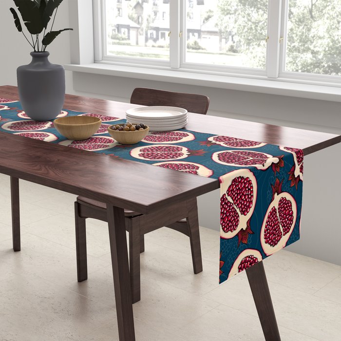 Pomegranate slices  Table Runner Gallery Image 2