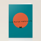 Cat Landscape 186 Stationery Card Gallery Image 2