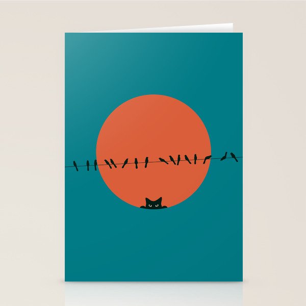 Cat Landscape 186 Stationery Card Gallery Image 2