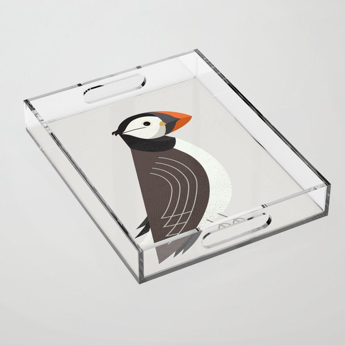 Whimsy Atlantic Puffin Acrylic Tray Gallery Image 1