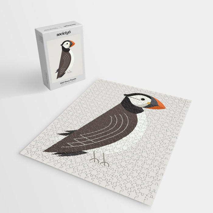 Whimsy Atlantic Puffin Jigsaw Puzzle Gallery Image 2