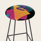 Memphis Pattern 29 / 80s - 90s Retro Stool Gallery Image 2
