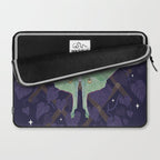 Night Trellis (Luna Moth) Laptop Sleeve Gallery Image 2
