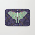 Night Trellis (Luna Moth) Bath Mat Gallery Image 1