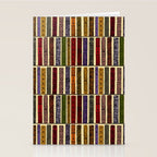 Whimsigothic Dark Academia Vintage Ornate Antique Books on Bookshelves Stationery Card Gallery Image 2