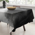 Foggy Mountains Black and White Tablecloth Gallery Image 3