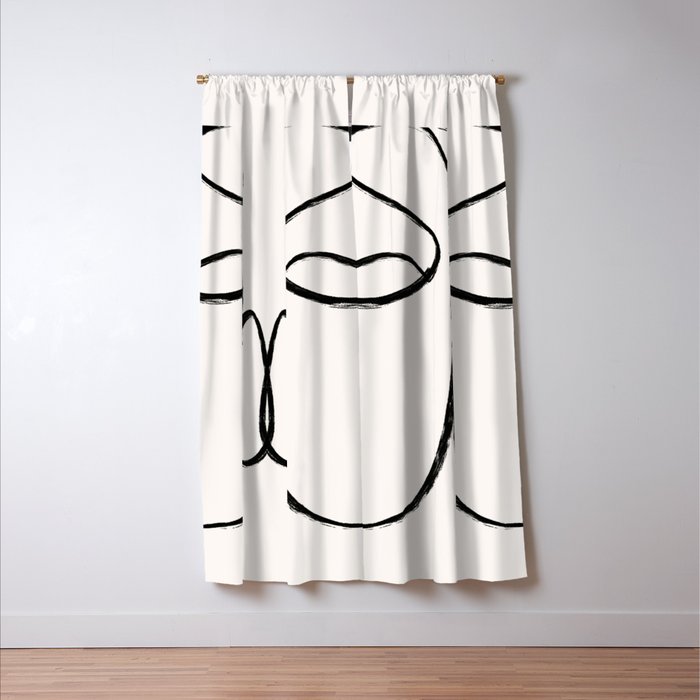 Two Faces 2 Window Curtain Gallery Image 3