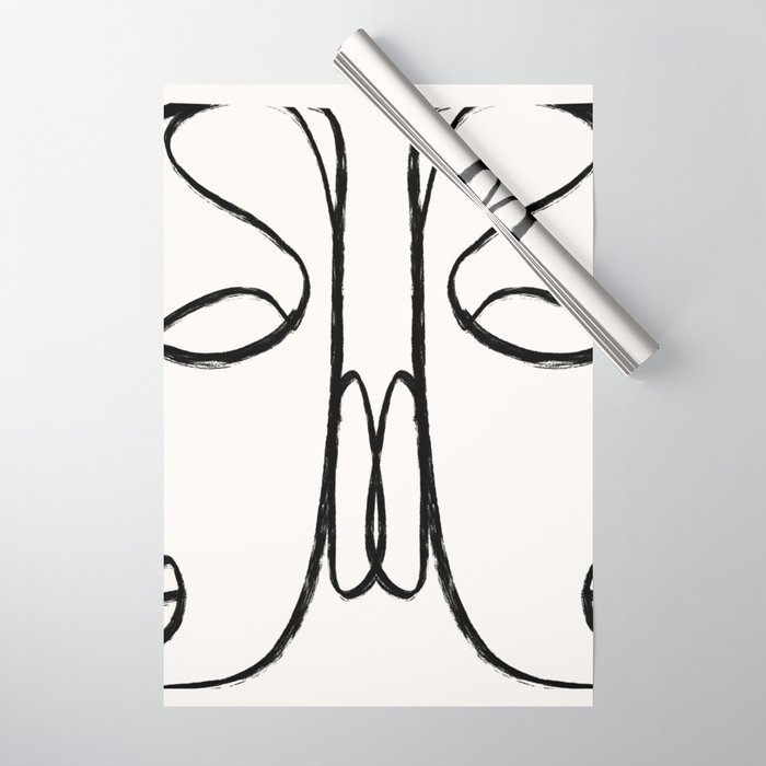 Two Faces 2 Wrapping Paper Gallery Image 1