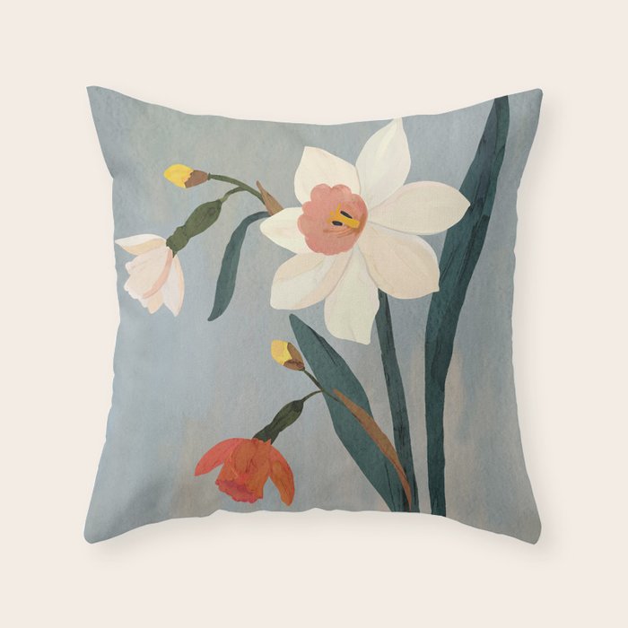 Daffodils Throw Pillow Gallery Image 6