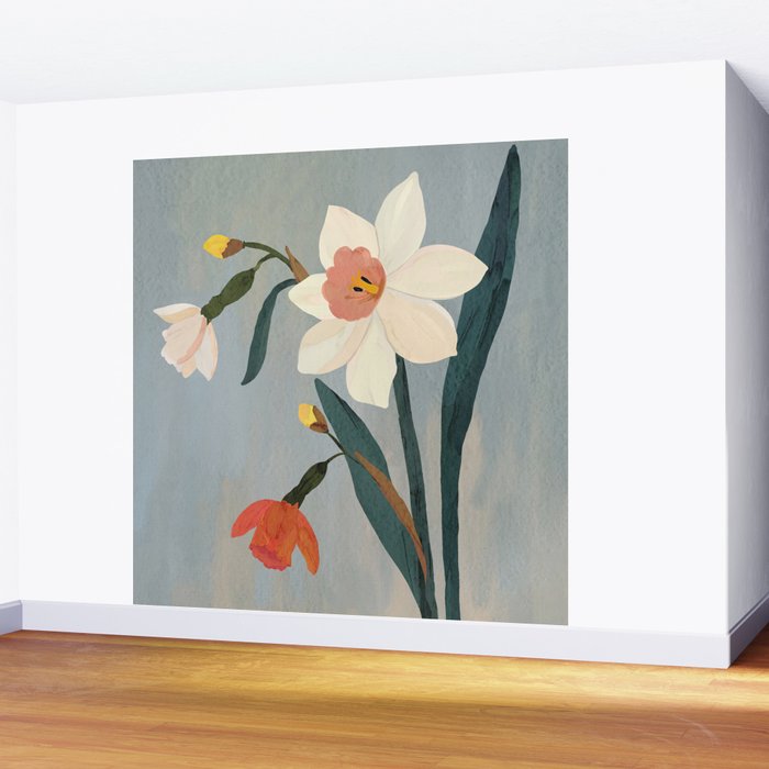 Daffodils Wall Mural Gallery Image 2