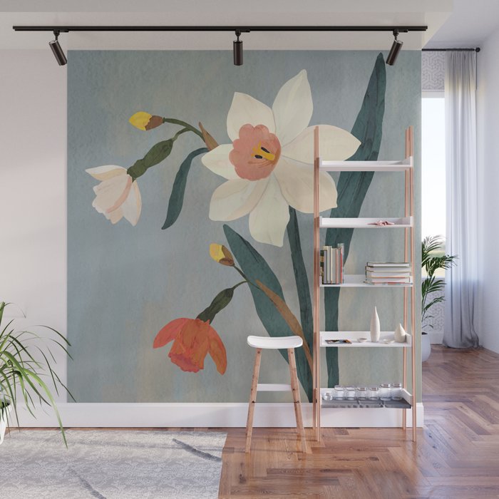 Daffodils Wall Mural Gallery Image 1