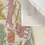 Libra Antique Astrology Zodiac Pictorial Map Wall Tapestry Gallery Image 3