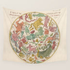 Libra Antique Astrology Zodiac Pictorial Map Wall Tapestry Gallery Image 4