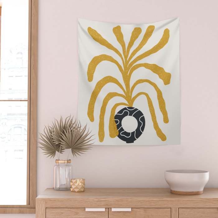 Modern Vase #5 Wall Tapestry Gallery Image 2