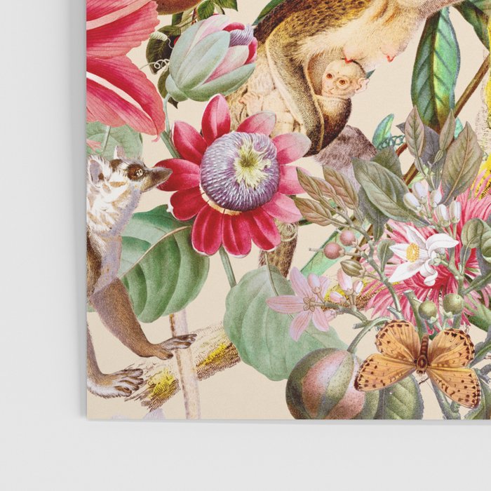 Animal and Floral Pattern Poster Gallery Image 3