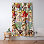 Animal and Floral Pattern Window Curtain Gallery Image 5