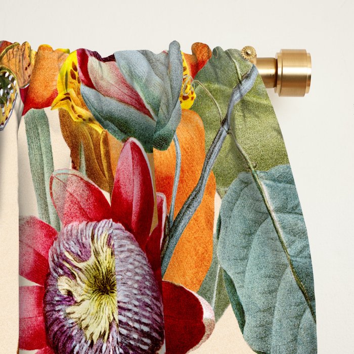 Animal and Floral Pattern Window Curtain Gallery Image 2