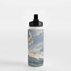 Summer Storm Clouds Antique Oil Painting Water Bottle Gallery Image 2