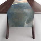 Summer Storm Clouds Antique Oil Painting Table Runner Gallery Image 1