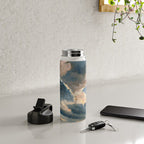 Summer Storm Clouds Antique Oil Painting Water Bottle Gallery Image 4