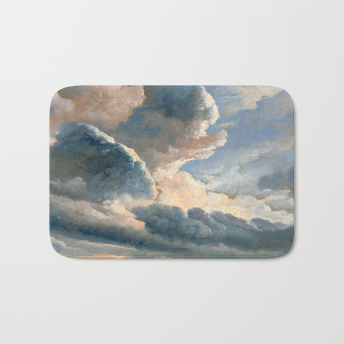 Summer Storm Clouds Antique Oil Painting Bath Mat Gallery Image 1