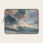Summer Storm Clouds Antique Oil Painting Laptop Sleeve Gallery Image 1
