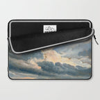 Summer Storm Clouds Antique Oil Painting Laptop Sleeve Gallery Image 2
