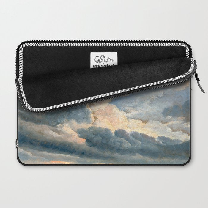 Summer Storm Clouds Antique Oil Painting Laptop Sleeve Gallery Image 2