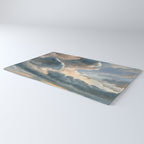 Summer Storm Clouds Antique Oil Painting Rug Gallery Image 3