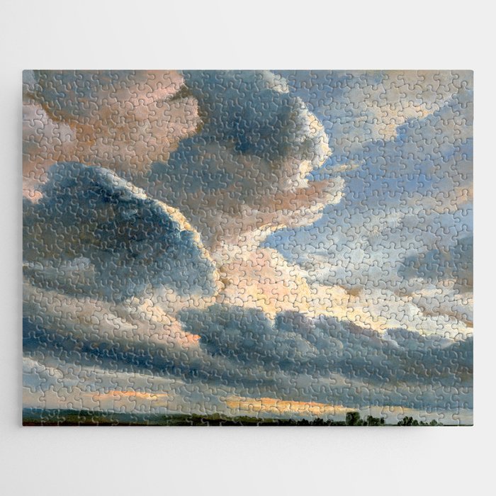 Summer Storm Clouds Antique Oil Painting Jigsaw Puzzle Gallery Image 1