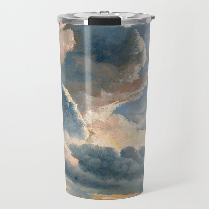 Summer Storm Clouds Antique Oil Painting Travel Mug Gallery Image 1