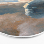 Summer Storm Clouds Antique Oil Painting Bath Mat Gallery Image 3