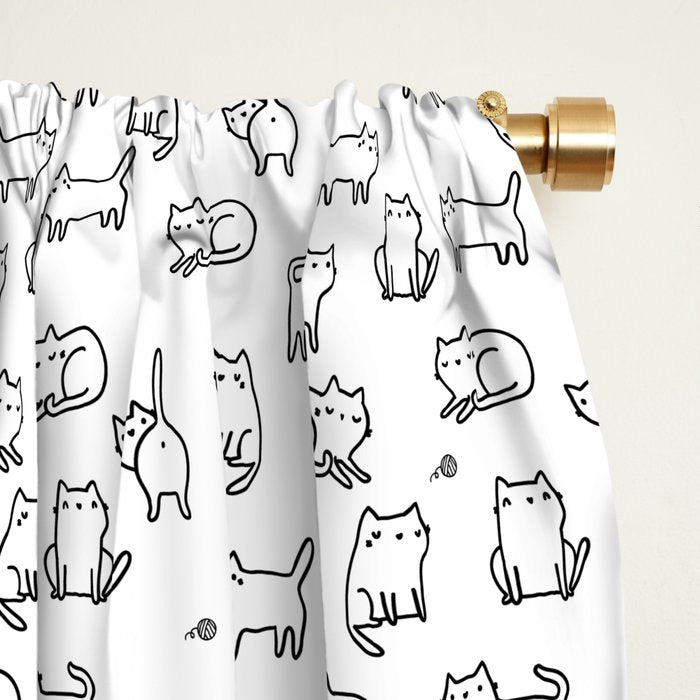 Cats, cats, cats Window Curtain Gallery Image 2