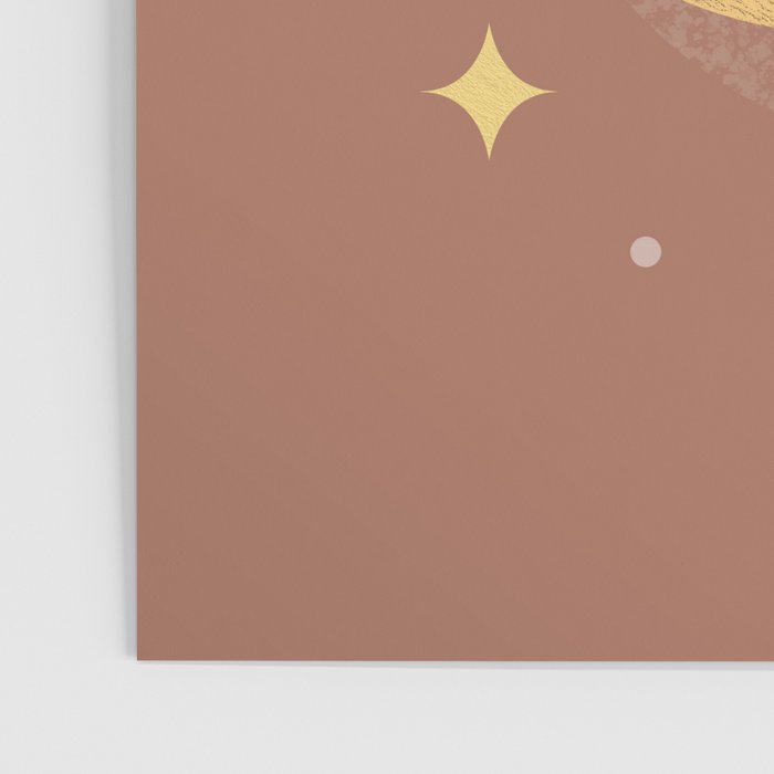 Moon Sparkle Gold - Celestial Poster Gallery Image 3